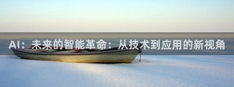 AI：未来的智能革命：从技术到应用的新视角